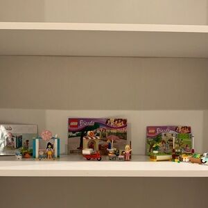 Lego Friends Mini Playsets with Pink, Purple, White and Red Accents